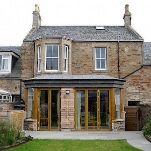 Complete refurbishment of dwelling including sensitive rear extension at property in Elie